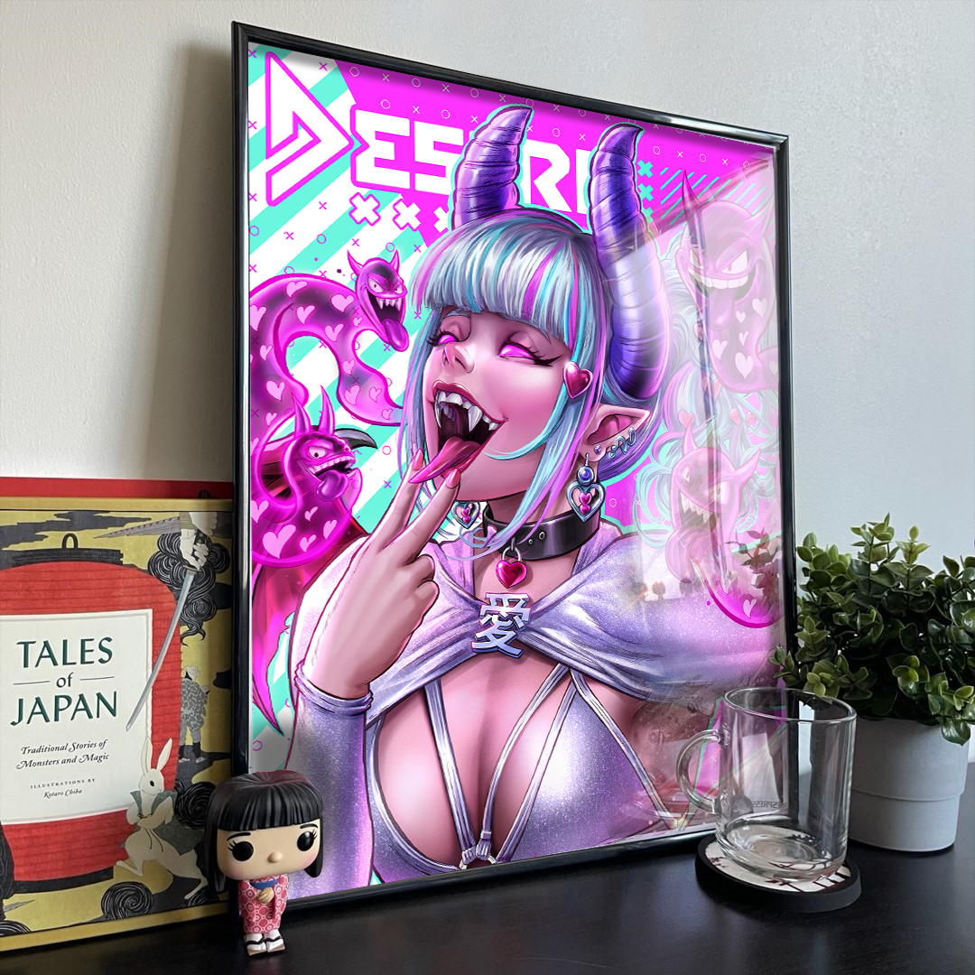 Desire Oni - Premium Art Print