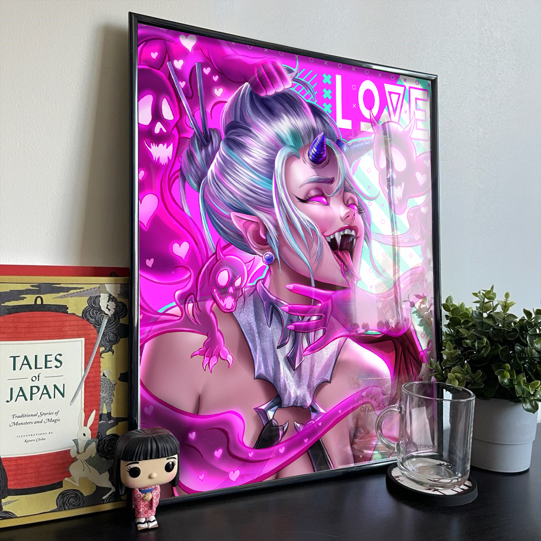 Love Oni - Premium Art Print