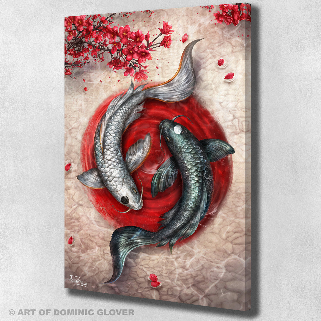 Symbol of Harmony & Perseverance -  Canvas